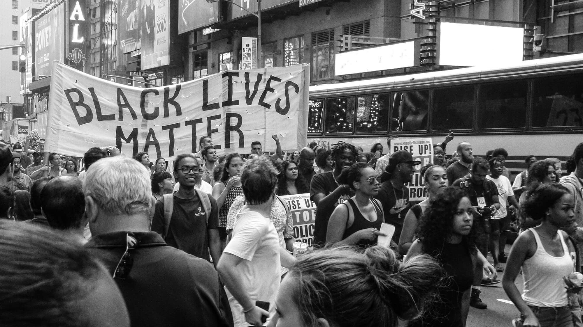 Black Lives Matter protest march, photo by Nicole Baster, Unsplash